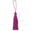 Tassel Pingente de Seda 10 unid - Pink 